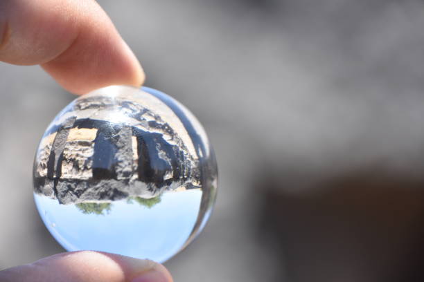 istock Antiquities in Korazim through a crystal ball 695644784