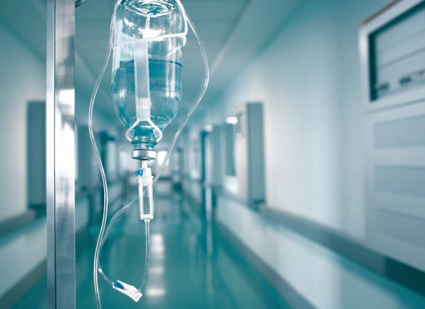 istock Intensive therapy with intravenous drugs in iv Drip 695645856