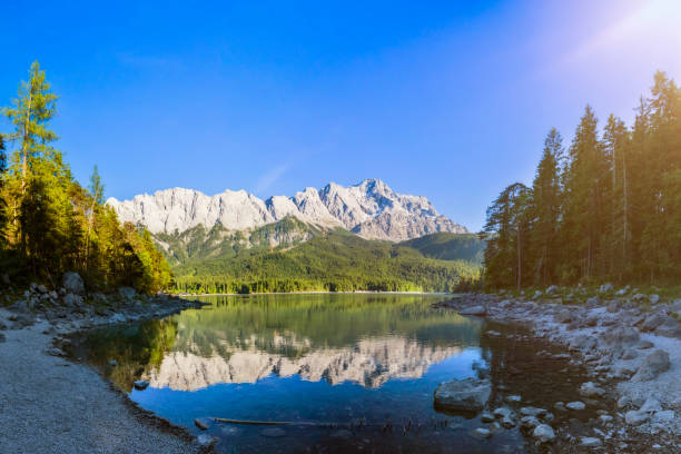 Lake, Summer, Eibsee, Bavaria, Garmisch-Partenkirchen