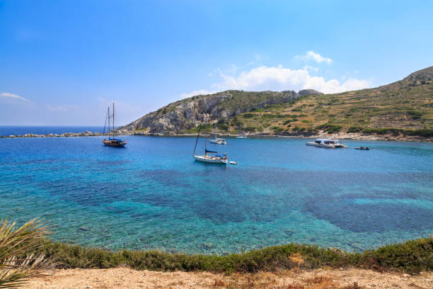 istock Idyllic mediterranean sea near knidos in Datca, Turkey 695649670