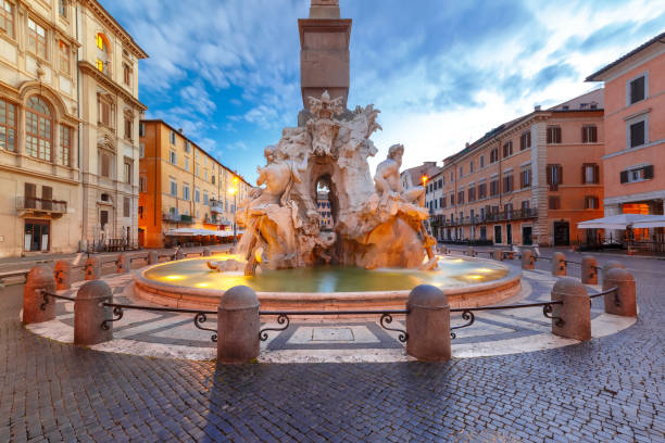 istock Piazza Navona Square in the morning, Rome, Italy 695660270