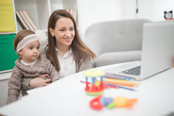 istock Mother and baby daughter 695660274