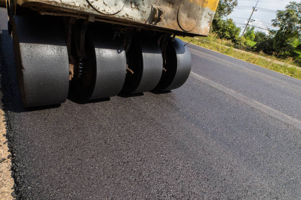 istock In flexible pavements, the upper layer consists of asphalt concrete, that is a construction aggregate with a bituminous binder. The wearing course is typically placed on the base course 695667974