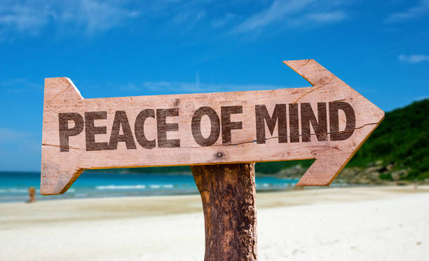istock Peace of Mind directional sign 695670190