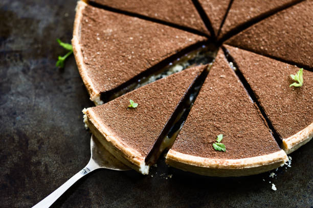 istock Salted Caramel and Chocolate Tart 695674516