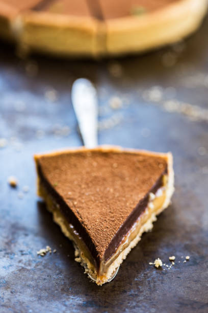 istock Salted Caramel and Chocolate Tart 695674576