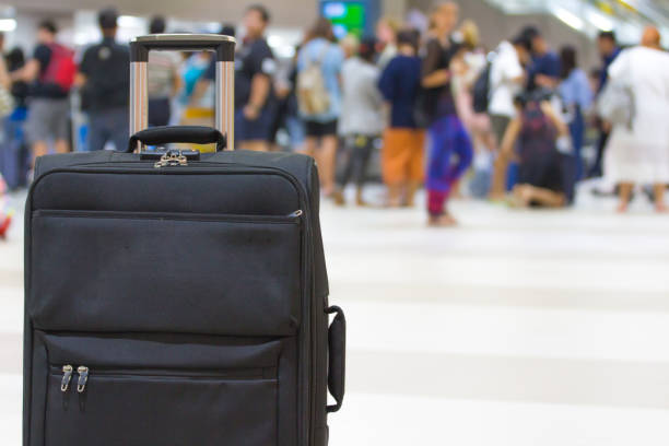 istock Airport luggage For Travel 695686528