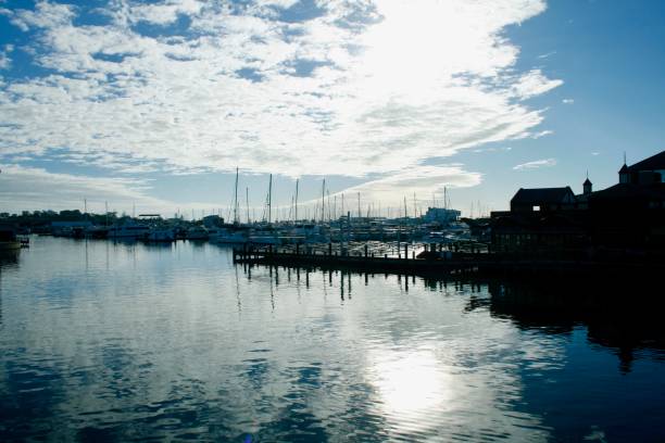istock Yacht Basin, Mandurah, South Western Australia 695701418