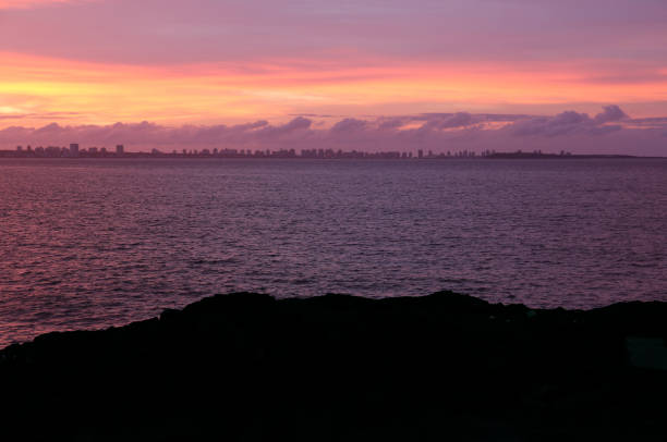 Early morning view - Skyline of Punta del Este in Uruguay