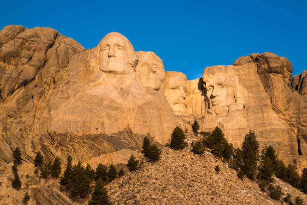 istock Mount Rushmore at early morning sunrise light 695711906