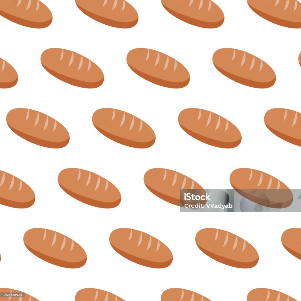 Pattern Bread Vector Bread Pattern Cartoon Illustration Of Bread Vector Pattern For Web ...