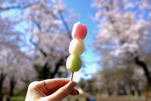 istock Hanami dango during Sakura-viewing season at Asukayama Park,Tokyo. 695736792