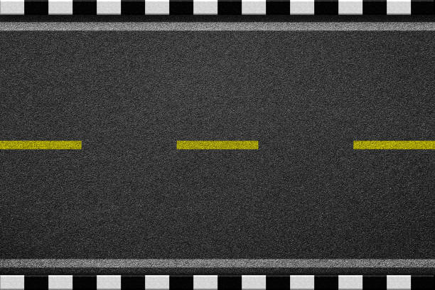 istock Pedestrian border - white and black. Asphalt background. 695756928