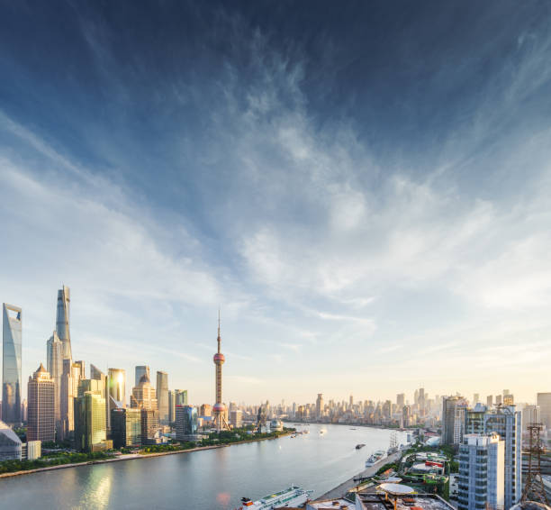 istock Aerial view of Shanghai 695760196