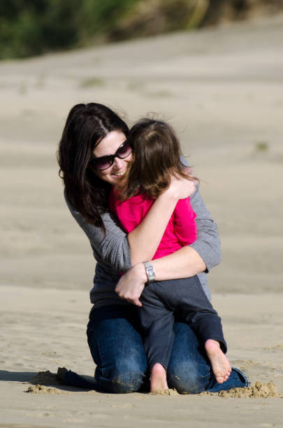 istock Mother and child in the desert 695773680