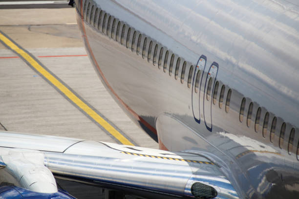 istock Modern Passenger airplane on the Airport  runway 695777084