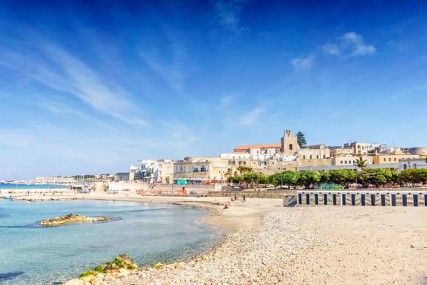 istock Otranto with sandy beach and historic sites, Apulia, Italy 695786358