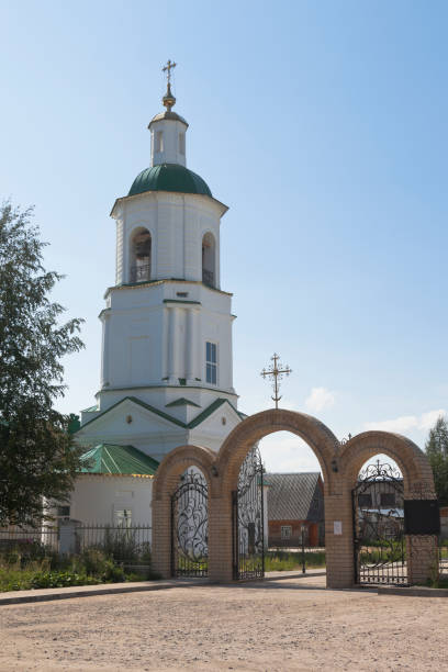 Church of Stephen Bishop of Great Perm in Kotlas, Arkhangelsk region Church of Stephen Bishop of Great Perm in Kotlas, Arkhangelsk region, Russia kotlas stock pictures, royalty-free photos & images