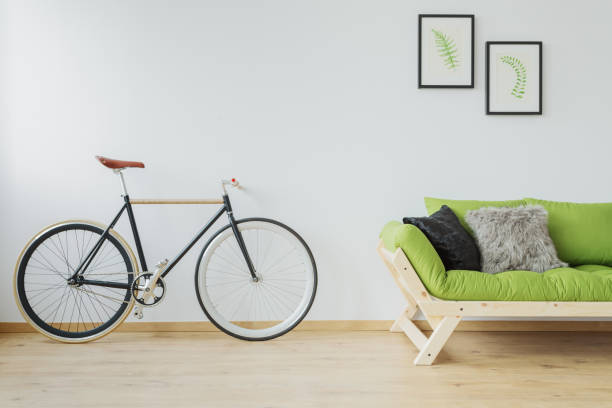 istock Stylish bicycle in the loft 695790060