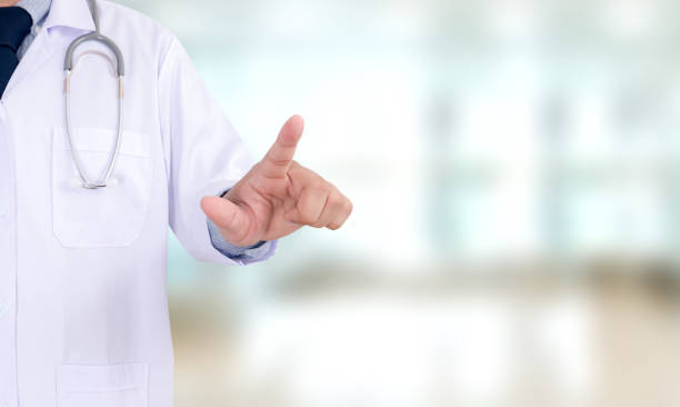 istock healthcare  doctor touching virtual interface application, concept  health technology and copy space Medical co working concept 695793166