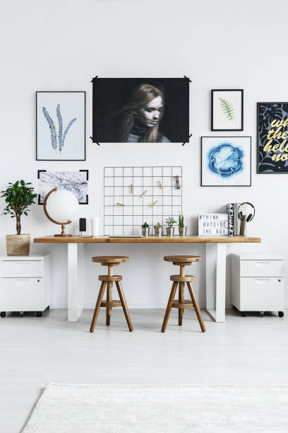 istock Home office with modern furniture 695802750
