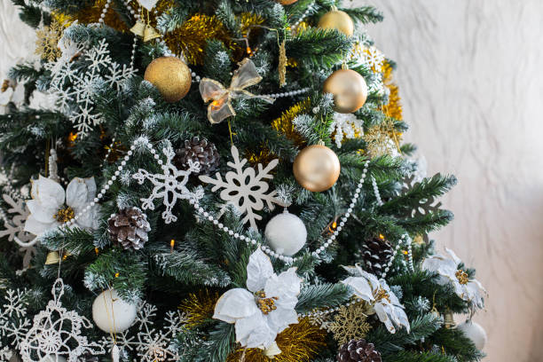 istock Christmas toys on a Christmas tree 695811142