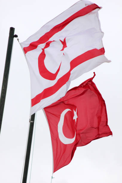 Turkish and Cyprus Flag