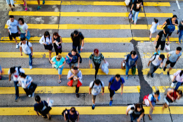 istock People Rush in Hong Kong, China 695827850