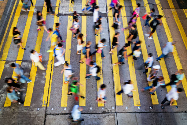 istock People Rush in Hong Kong, China 695828038