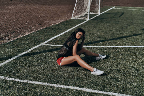 istock Beauty on soccer field. 695828936