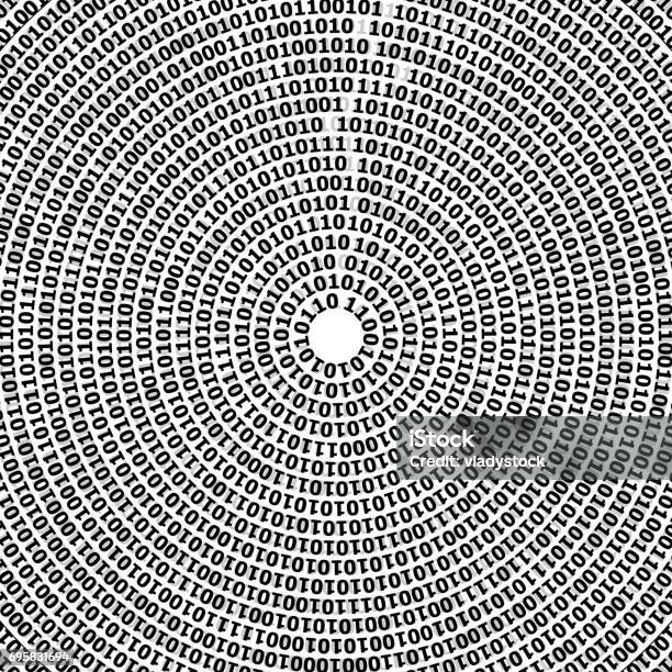 Abstract Technology Background With Binary Computer Code Stock ...