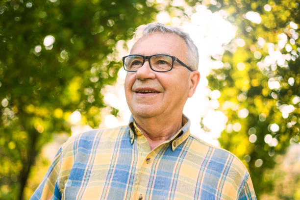 istock Senior man in park 695832560