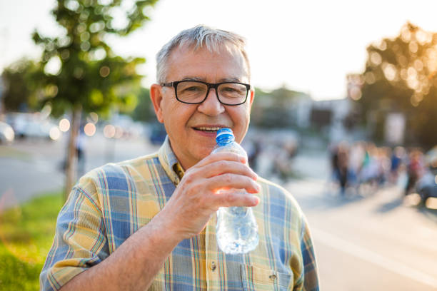istock Senior man in the city 695835522