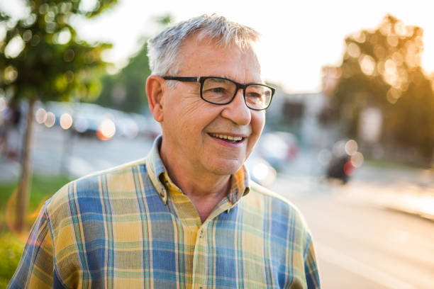 istock Senior man in the city 695835546