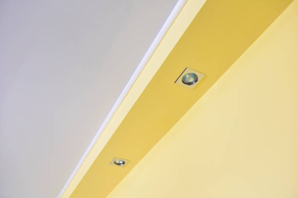 istock Beautiful spot light in the ceiling 695836026