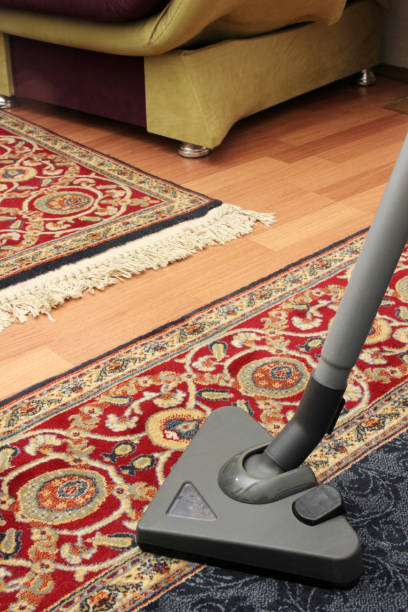 istock House cleaning with vacuum cleaner 695836710
