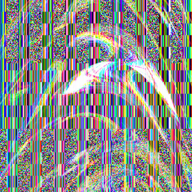 istock Glitch psychedelic background. Old TV screen error. Digital pixel noise abstract design. Photo glitch. Television signal fail. Technical problem grunge wallpaper. Colorful noise 695839426
