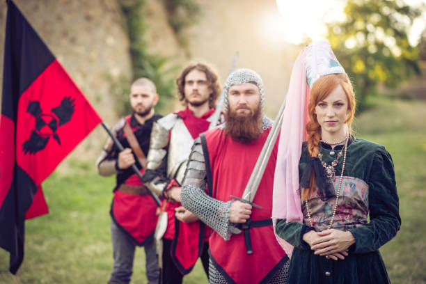 istock Hierarchy and military order in medieval European kingdom 695843150