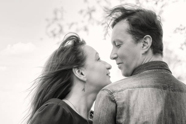 istock Love story. Black and white. 695847500