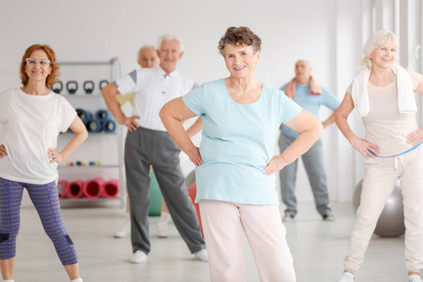 istock Active seniors in club 695850866