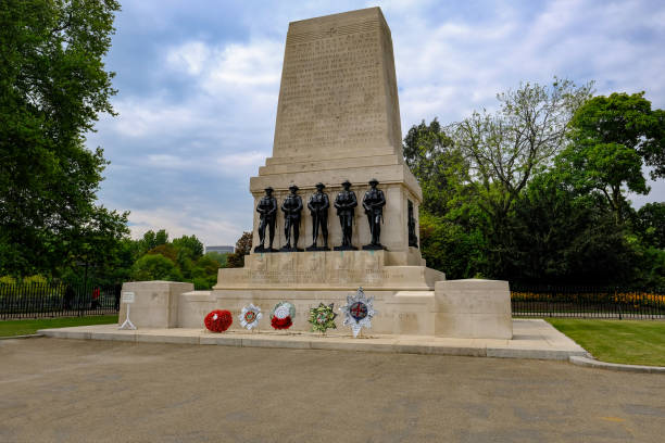 istock Guards Memorial, St. James, London, commemorates first world war. 695851794