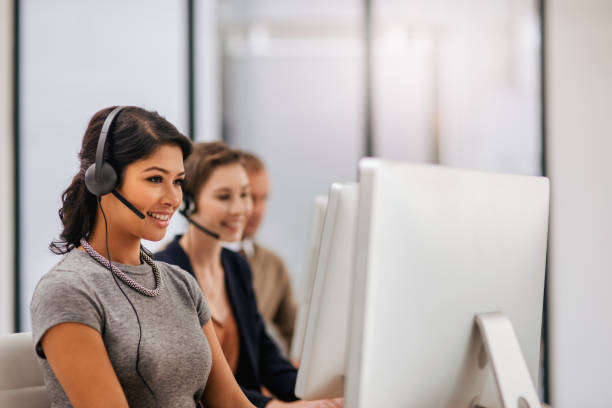 istock Our agents are available 24 hours a day 695858730