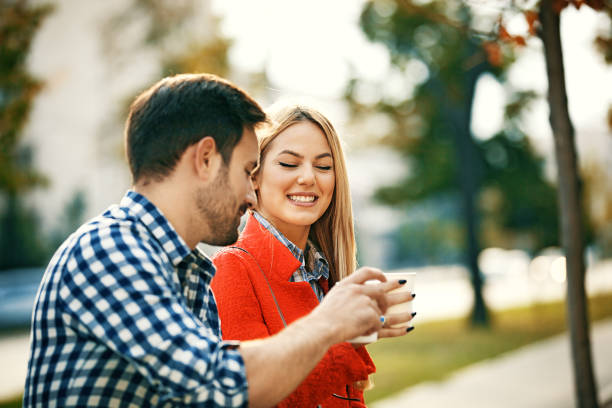 istock Couple enjoying park 695866206