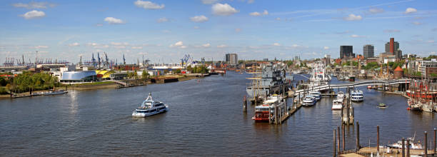 istock Hamburg Port view 695867010