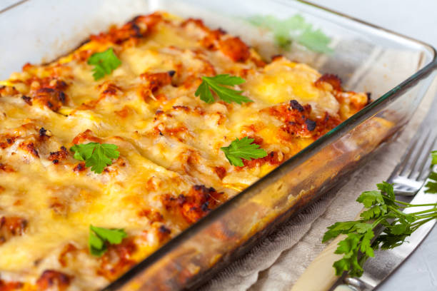 istock Traditional Italian meat lasagna 695870896