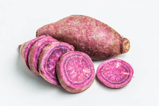 istock Purple sweet potato mash 695877424