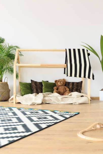 istock Dreamy minimalist kids room 695880066