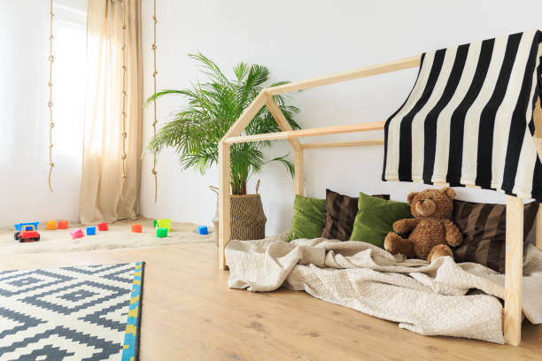 istock Baby room with green accents 695880068