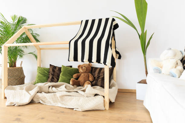 istock Botanical eco friendly kids room 695880078