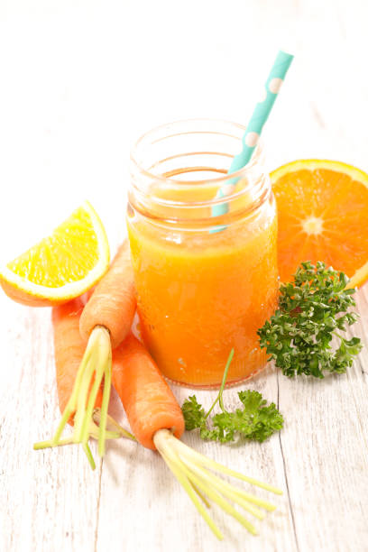 istock carrot and orange smoothie,juice 695882430